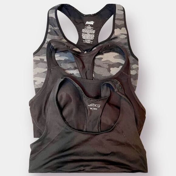 Pre-Teen Girls Young Ladies Sports Bra Set of 3 - Picture 1 of 4